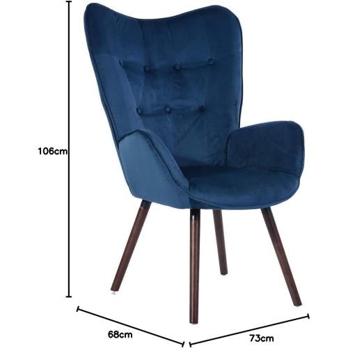 Présentation de Zoom sur Fauteuil Scandinave Cosy, Confort Salon Élégant