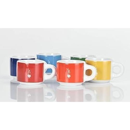 Présentation de Zoom sur Bialetti Tasses empilables, multicolore, porcelaine