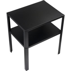 Présentation Table de chevet Ikea Knarrevik, métal noir, étagère