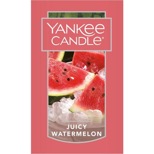 Présentation de Bougie Parfumée YANKEE CANDLE Juicy Pastèque Rouge en situation