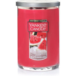 Présentation Bougie Parfumée YANKEE CANDLE Juicy Pastèque Rouge