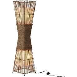 Présentation Lampadaire bambou M2OUTLET SKOV 36282, design naturel