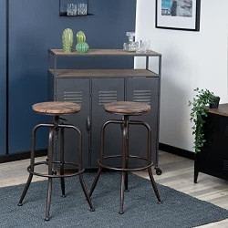 Tabourets de Bar Industriel MEUBLE COSY – Confort et Style en situation