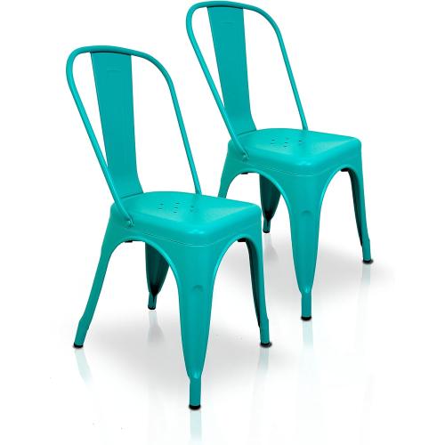 Présentation de Présentation Chaises Tolix, Lot de 2, Bleu Turquoise, La Silla Espanola