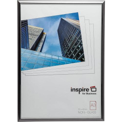 Présentation Cadre Photo Hampton Frames EasyLoader Fumée Gris A3 Sécurisé