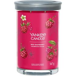 Présentation Bougie parfumée Framboise Rouge, Yankee Candle, longue durée