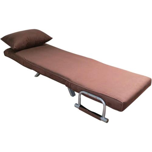 Présentation de Zoom sur Sofa Bed Marron ITALFROM, Canapé Lit 1 Place, Métal