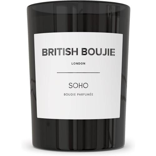 Présentation de Présentation Bougie parfumée British Boujie, parfum boisé sucré, longue durée