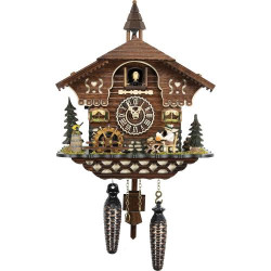 Pendule Coucou Quartz Chalet Cuckoo Palace 26cm en situation