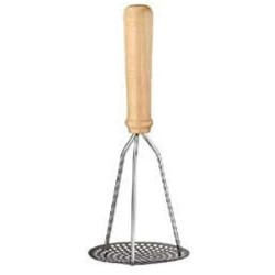 Pilon INOX, Manche Bois, Generique, 24,5 cm en situation