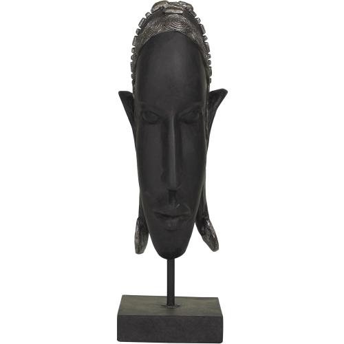 Présentation de Présentation Sculpture femme africaine Polystone déco, noir