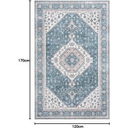 Tapis de cuisine vintage pliable, lavable, poils courts en situation