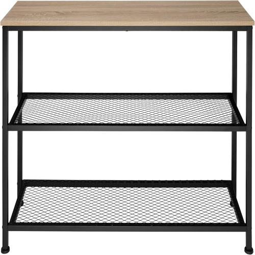 Présentation de Zoom sur Table Console TecTake Style Industriel Vintage avec 2 Étagères