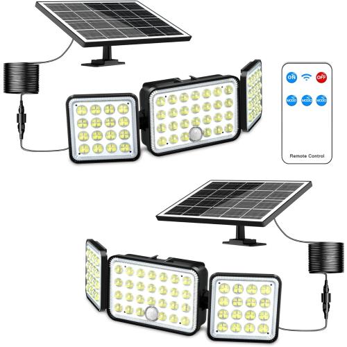 Présentation de Présentation Lampe Solaire Exterieur 3000mAh 3000LM IP65 LED Sécurité