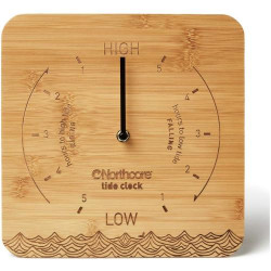 Présentation Horloge Murale Tide Bamboo Northcore, Design Écologique