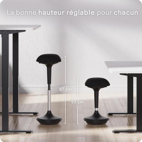 Présentation de Zoom sur Tabouret Ergonomique Pivotant Wobble, Confort Optimal, Résistant