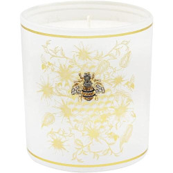 Présentation Bougie Sufe nid d'abeille multicolore, blanc 39