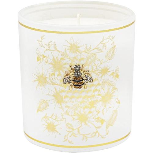 Présentation de Présentation Bougie Sufe nid d'abeille multicolore, blanc 39