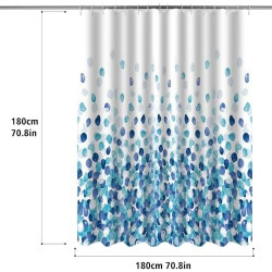 Rideau de Douche Polyester Motif Bulles - Pratique et Esthétique en situation