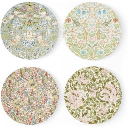 Présentation Assiettes à dessert Spode, lot de 4, William Morris