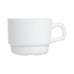 Tasse Restaurant Arcoroc Blanc 25 cl, Opale, Empilable en situation