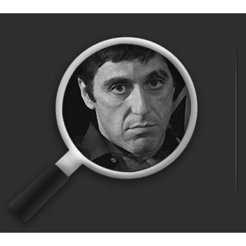 Présentation de Zoom sur Tableau Toile Pacino Scarface, Poster Mur Prêt à Poser