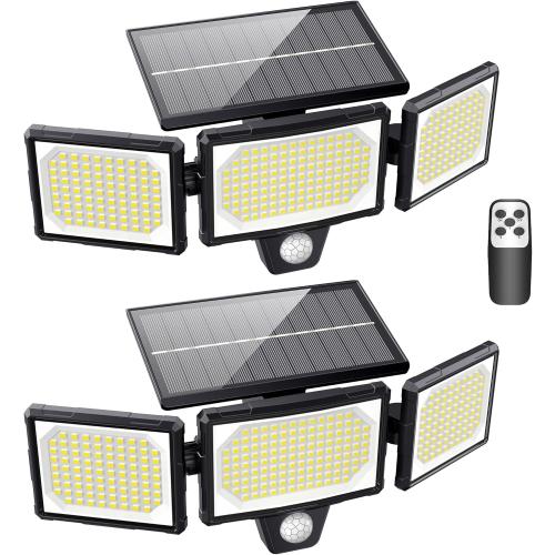 Présentation de Présentation Lampes Solaires Extérieur Mexllex, 304LED, Détecteur Mouvement