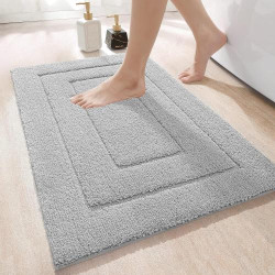 Présentation Tapis de Bain Antidérapant Microfibre Absorbant et Lavable