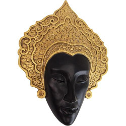 Masque Sculpture Murale Thai Court Dancer Design Toscano en situation