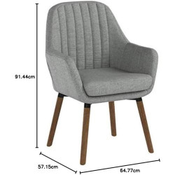 Fauteuil Contemporain Tuchico, Tissu, Design Moderne en situation