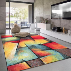 Présentation Tapis Moderne Paco Home à Motif Géométrique 3D pour Salon