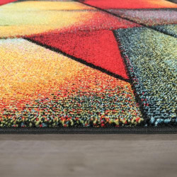 Tapis Moderne Paco Home à Motif Géométrique 3D pour Salon en situation