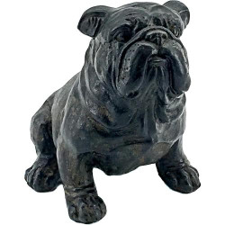 Présentation Bellaa Bulldog Statue Figurine Buste Sculpture Intérieur, Extérieur