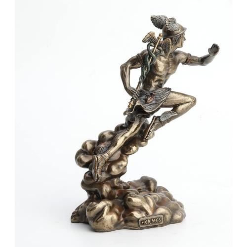 Présentation de Zoom sur Statue Grecque Hermes, Veronese Design, Polyresine, Nuages