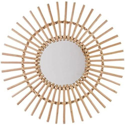 Présentation Miroir Atmosphera Soleil en Rotin 58cm - Décoration Élégante