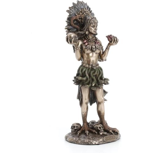 Présentation de Zoom sur Statue résine Coatlicue, motif azteque, Veronese Design