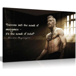 Présentation Citation Connor McGregor, Impression toile Art mural