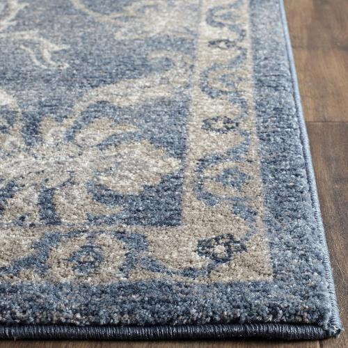 Présentation de Zoom sur Tapis de Salon Rectangulaire Safavieh Corina, Polypropylène, Bleu Beige