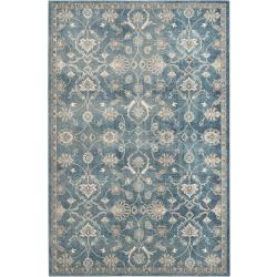 Présentation Tapis de Salon Rectangulaire Safavieh Corina, Polypropylène, Bleu Beige