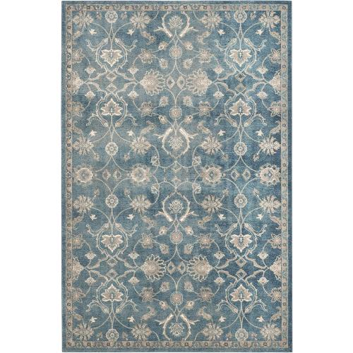 Présentation de Présentation Tapis de Salon Rectangulaire Safavieh Corina, Polypropylène, Bleu Beige