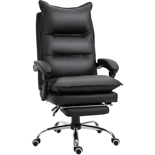 Présentation de Présentation Fauteuil Bureau Ergonomique Vinsetto, Repose Pied, Noir