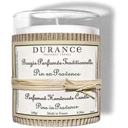 Présentation Bougie parfumée Ambre Précieux, Durance, senteur luxueuse