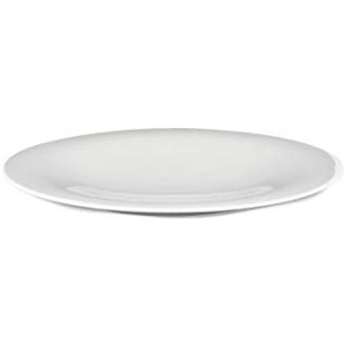 Présentation de Assiette Plate Porcelaine Blanc, Set 4 Pièces Alessi en situation