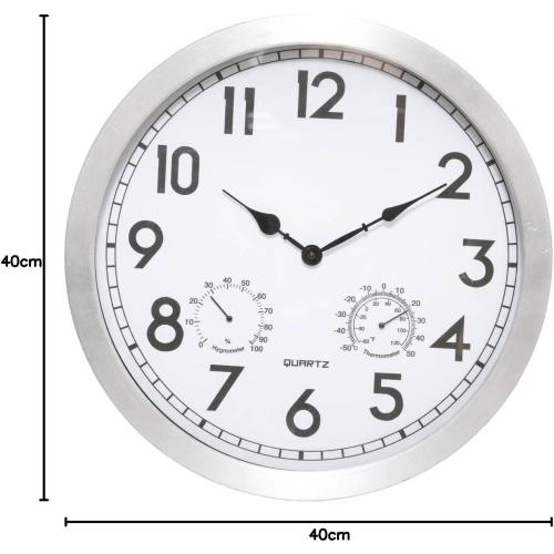 Présentation de Zoom sur Horloge extérieure Atmosphera, design moderne, D40 cm