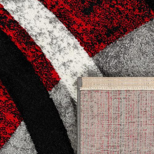 Présentation de Zoom sur Tapis Design Moderne Paco Home avec Motifs Contours Mouchetés