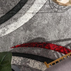 Tapis Design Moderne Paco Home avec Motifs Contours Mouchetés en situation