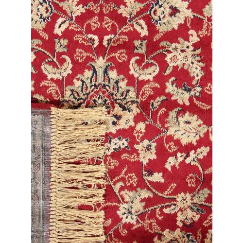 Présentation de Zoom sur Tapis Farshian Hereke Rouge, Qualité Artisanale