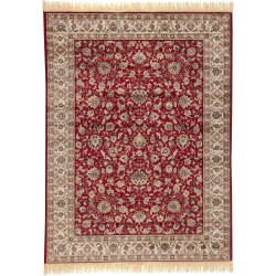 Présentation Tapis Farshian Hereke Rouge, Qualité Artisanale