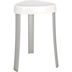 Présentation Tabouret Salle de Bain Corrente, Blanc, Design Moderne