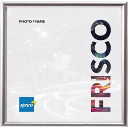 Présentation Cadre Photo Argent Kenro Frisco, 20x20 cm Suspendre, Poser